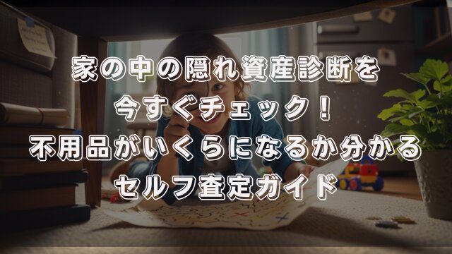 家の中の隠れ資産診断を今すぐチェック！不用品がいくらになるか分かるセルフ査定ガイド
