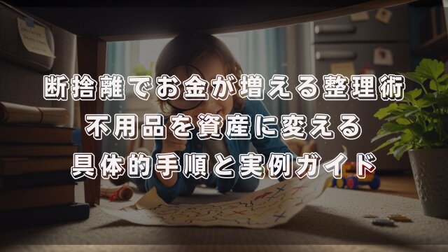 断捨離でお金が増える整理術！不用品を資産に変える具体的手順と実例ガイド