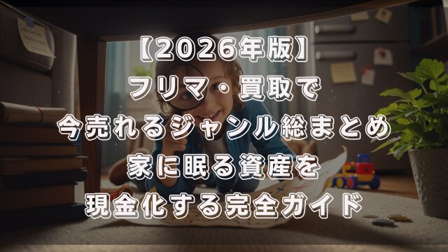 【2026年版】フリマ・買取で今売れるジャンル総まとめ！家に眠る資産を現金化する完全ガイド