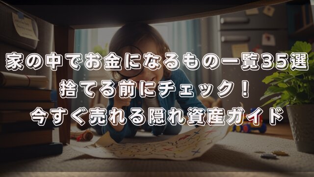 【家の中でお金になるもの一覧35選】捨てる前にチェック！今すぐ売れる隠れ資産ガイド