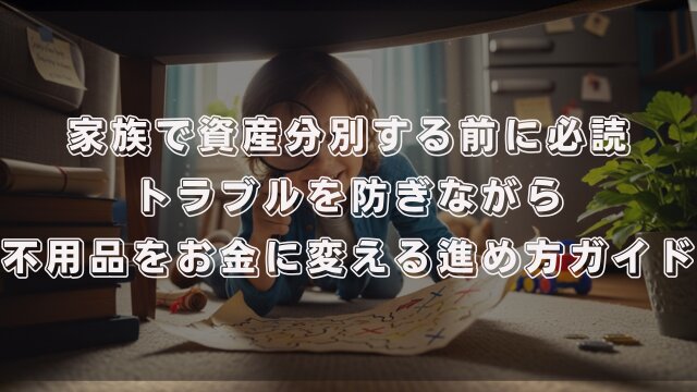 家族で資産分別する前に必読！トラブルを防ぎながら不用品をお金に変える進め方ガイド