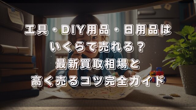 工具・DIY用品・日用品はいくらで売れる？最新買取相場と高く売るコツ完全ガイド