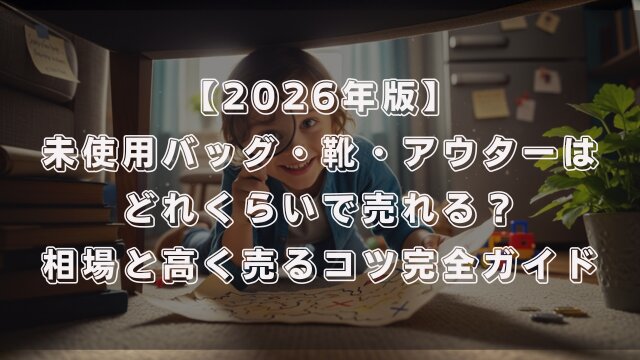 【2026年版】未使用バッグ・靴・アウターはどれくらいで売れる？相場と高く売るコツ完全ガイド