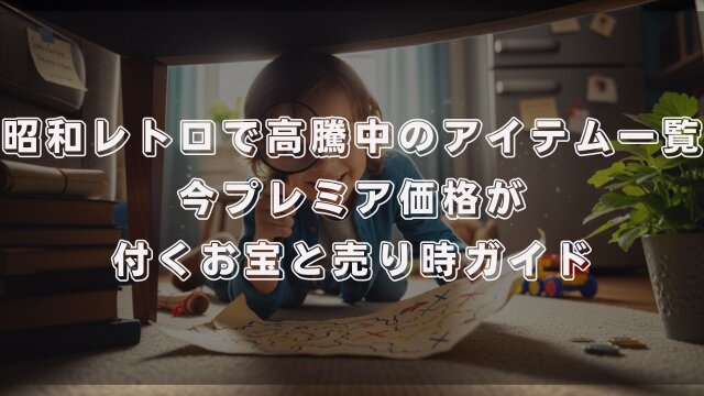 昭和レトロで高騰中のアイテム一覧！今プレミア価格が付くお宝と売り時ガイド